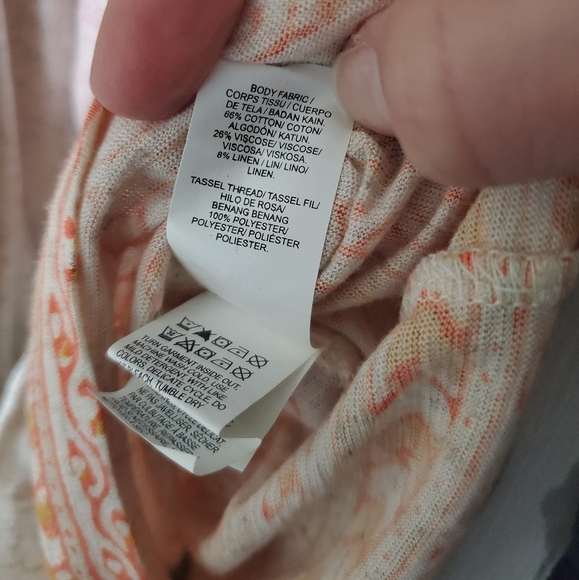 NWT Lucky Brand Tassel String Vneck Tank Top Small - Picture 4 of 4